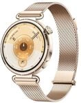 Watch GT6, 41mm, Goldenes Edelstahlgeh&auml;use mit goldenem Milanaise-Armband