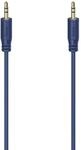 "Audio-Kabel ""Flexi-Slim"", 3,5-mm-Klinken-Stecker, vergold., Blau, 0,75 m