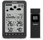 "Wetterstation ""Ko Samui"", mit Au&szlig;ensensor, Funk, Wecker, Schwarz (00222219)"