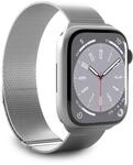 Milanese Mesh Strap f&uuml;r Apple Watch 42-44-45-49mm Silber