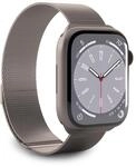 Milanese-Loop-Armband aus Edelstahl f&uuml;r Apple Watch 42-49 mm - Grau