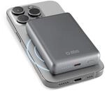 Powerbank 10.000 mAh kompatibel mit MagSafe, Grau