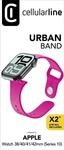 Urban Band f&uuml;r Apple Watch 38/ 40/ 41/ 42mm (Serie 10) Silicon Pink (61108)