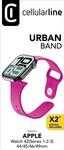 Urban Band f&uuml;r Apple Watch (Serie 1/ 2/ 3) 44/ 45/ 46/ 49mm Silicon Pink (61120)