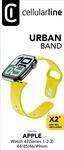 Urban Band f&uuml;r Apple Watch (Serie 1/ 2/ 3) 44/ 45/ 46/ 49mm Silicon Yellow (61123)
