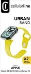 Urban Band f&uuml;r Apple Watch 38/ 40/ 41/ 42mm (Serie 10) Silicon Yellow (61111)