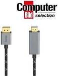 Video-Kabel, DisplayPort-St. - HDMI&trade;-St., Ultra-HD 4K@60Hz, Alu, 1,50 m (00200506)
