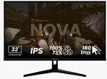 Nova, Schwarz, 32 Zoll, QHD, IPS, 180 Hz, 1 ms Gaming-Monitor
