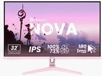 Nova, Pink, 32 Zoll, QHD, IPS, 180 Hz, 1 ms Gaming-Monitor