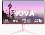 Nova, Pink, 24 Zoll, Full HD, IPS, 200 Hz, 1 ms Gaming-Monitor