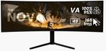 Nova, Schwarz, 49 Zoll, Curved, UWQHD, VA, 165 Hz, 1 ms