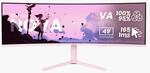 Nova, Pink, 49 Zoll, Curved, UWQHD, VA, 165 Hz, 1 ms