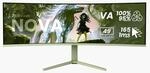 Nova, Gr&uuml;n, 49 Zoll, Curved, UWQHD, VA, 165 Hz, 1 ms