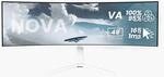 Nova, Wei&szlig;, 49 Zoll, Curved, UWQHD, VA, 165 Hz, 1 ms