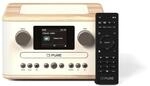 Classic C-D4 Baumwoll-Wei&szlig;/Eiche DAB+ Radio mit CD Player