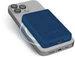 5000 mAh kabellose magnetische Powerbank, Blau