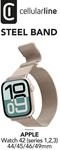 Steel Band f&uuml;r Apple Watch (Serie 1/ 2/ 3) 44/ 45/ 46/ 49mm Milanaise Beige (61127)