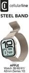 Steel Band f&uuml;r Apple Watch 38/ 40/ 41/ 42mm (Serie 10) Milanaise Beige (611159