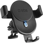 Handy-Autohalterung, 10 W Wireless-Aufladung mit Gravity-Verschluss, Schwarz