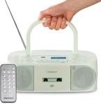 MD400003 LIFE DRX-1 gr&uuml;n Radiorekorder mit CD-Spieler und Kassettendeck