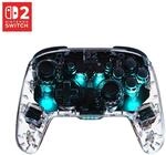 Afterglow Wireless Controller f&uuml;r Nintendo Switch 2, Transparent