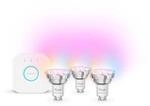 "Starter Set ""Essential White & Color Ambiance""LED-Lam.GU10, 3er-Pa+Bridge