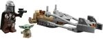 Der Mandalorianer und Grogu auf ihrem Speeder Bike&trade; Lego-Set
