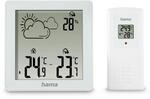 "Wetterstation ""Zakynthos"", Thermometer, Hygrometer, mit Au&szlig;ensensor, Wei&szlig;