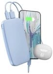 Powerbank 12000mAh USB-C, Ultra Fast Charge & 20W PD,Vivid Blue (00231823)