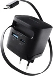 Power Adapter W65ACIC GaN Kompaktes Schnellladeger&auml;t mit 65 W Leistung, Schwarz