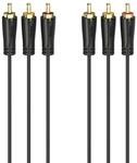 Audio-/Video-Kabel, 3 Cinch-Stecker - 3 Cinch-Stecker, vergoldet, 3,0 m...