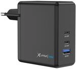 140W Power Charger schwarz 2x USB-C 1x USB-A GaN-Technologie