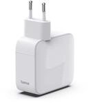 Schnellladeger&auml;t, GaN, 2x USB-C, ausziehbares Ladekabel, PD, 30 W, Wei&szlig; (00201956)