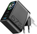 USB Typ-C 67W TFT Charger Black (61408)