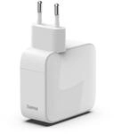 Schnellladeger&auml;t, GaN, 2x USB-C, ausziehbares Ladekabel, PD, 65 W, Wei&szlig; (00200025)