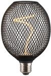 LED-Filamentlampe, E27, Mesh, smoke, klar, extra Warmwei&szlig;, dimmbar (00232608)