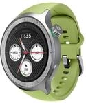 Watch Premium Silver Stainless Steel inkl. PANTONE&reg; Herbal Garden-Silikon-band