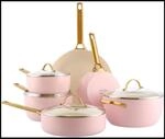 Padova Reserve Blush Pink 10-teiliges Kochgeschirrset