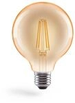 LED-Filament, E27, 650lm 8W, Vintage-Lampe Globe 125, dimmbar, Warmwei&szlig;...