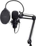 GXT 270 Emita II+ Streaming-Mikrofon mit verstellbarem Arm, Schwarz