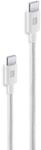 Braided Data Cable 0,6 m USB Typ-C/ Typ-C White (60905)