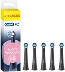 iO Sanfte Reinigung 4+1 Gratis, Schwarz Aufsteckb&uuml;rsten