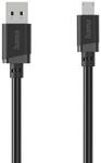 USB auf Micro-USB Kabel Ladekabel, USB-A - Micro-USB, 3 m, Schwarz (00201805)
