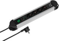 4-fach Steckdosenleiste mit USB Charger + &Uuml;berspannungsschutz, schaltbar...
