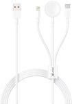 Octopus 3-IN-1 Multi-USB Ladekabel Apple, 1,5 m, wei&szlig;