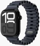 Watch Strap - Wave Band 2 - Armband f&uuml;r Apple Watch 40 / 41 / 42 mm, Navy Armband