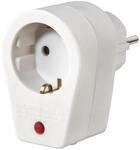 Steckdosenadapter, Schutzkontakt-Steckdose, &Uuml;berspannungsschutz, Wei&szlig;...
