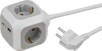 ALEA-Power USB-Charger Steckdosenw&uuml;rfel 4-fach