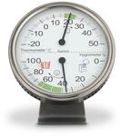 "Thermometer und Hygrometer ""Tahiti"", &Oslash; 11 cm, Silber (00222207)"