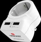 "Reisestecker ""Europe to US USB"", Wei&szlig; (97013)"